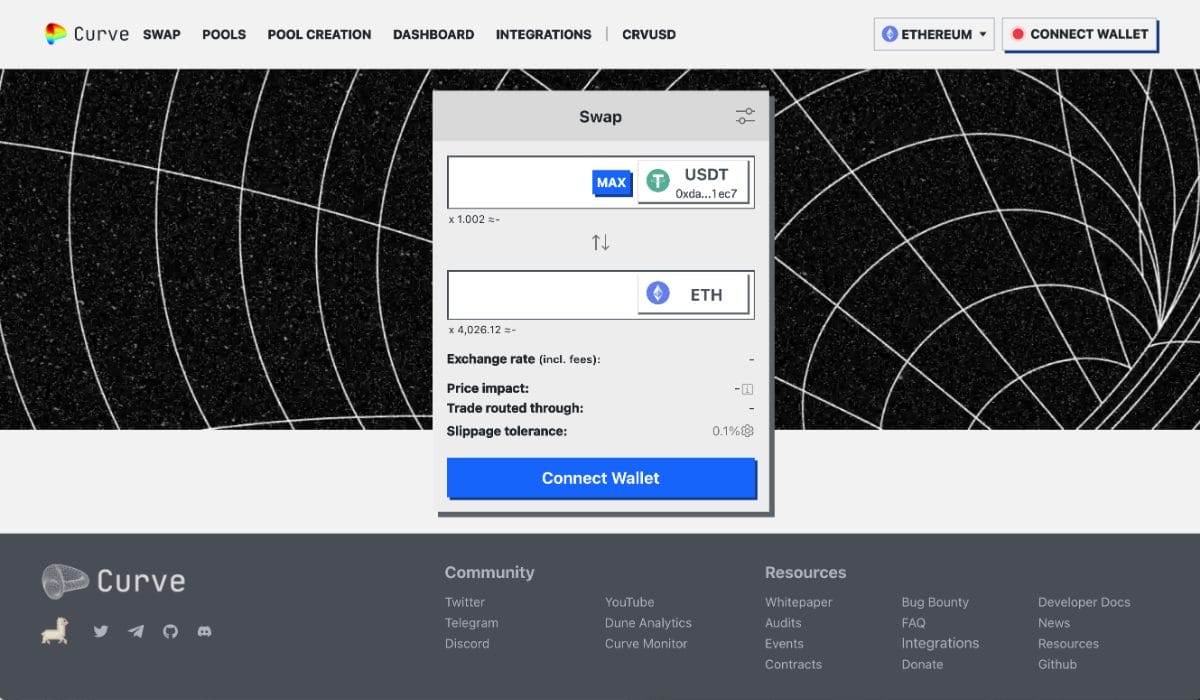 イールドファーミングを採用するカーブファイナンス