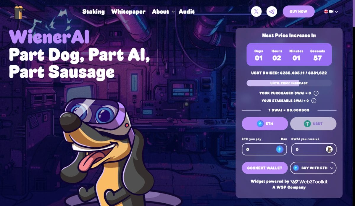 AIと犬を融合させたミームコイン