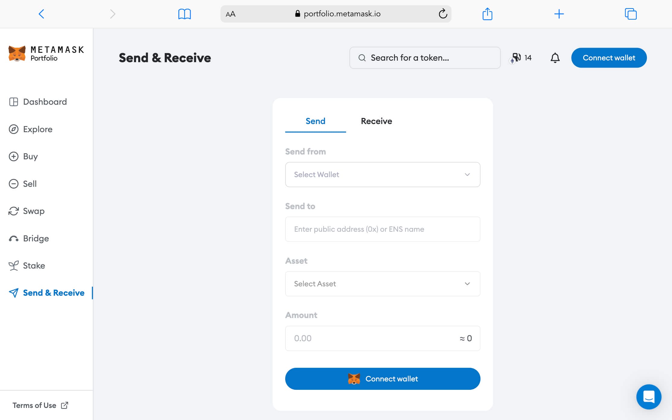 メタマスク送受信方法