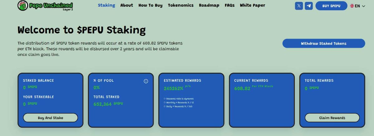 PEPUステーキング