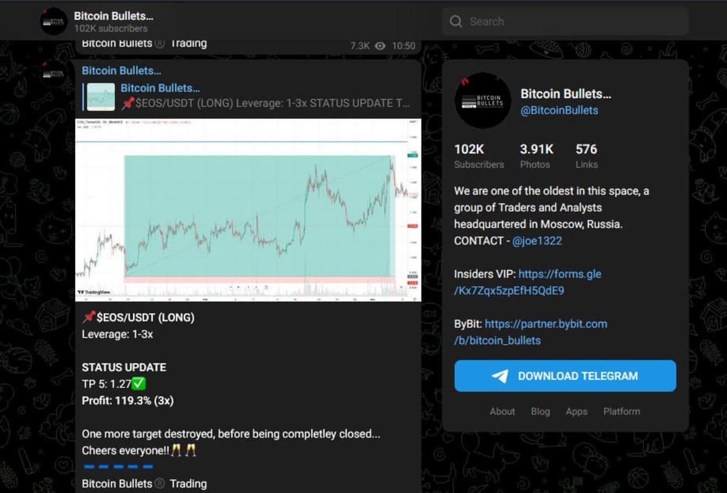 Bitcoin Bullets - テレグラム