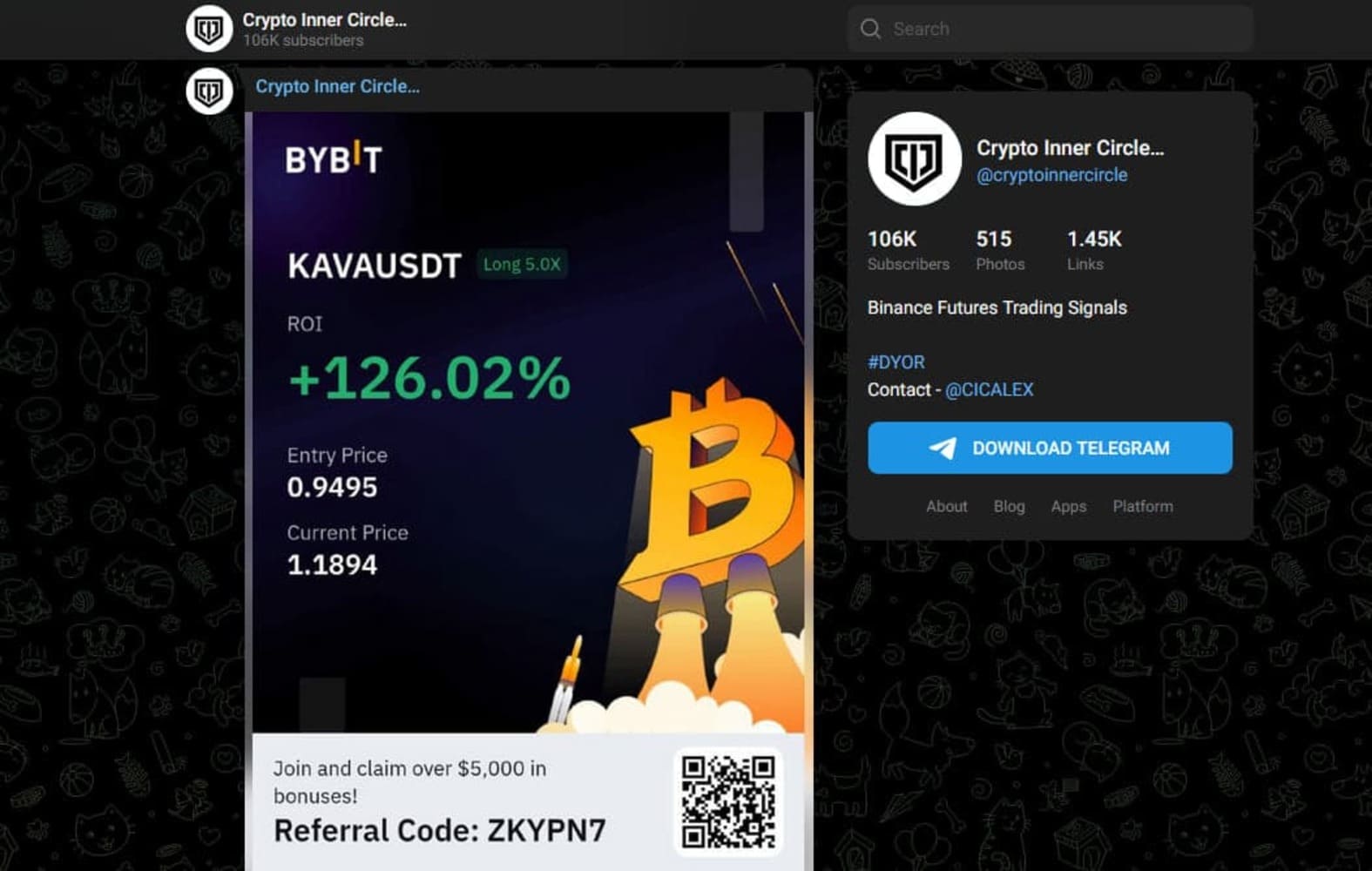 Crypto Inner Circle - テレグラム