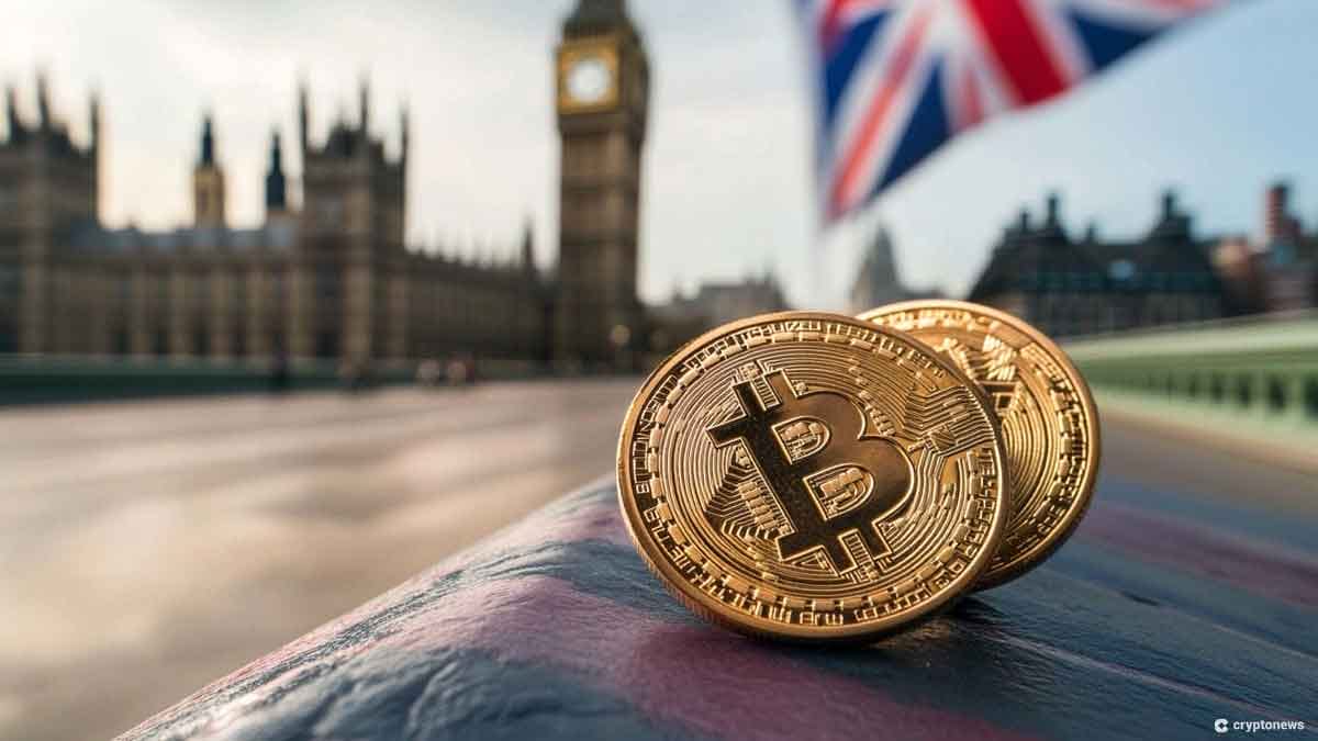 ビッグベン前にあるビットコイン