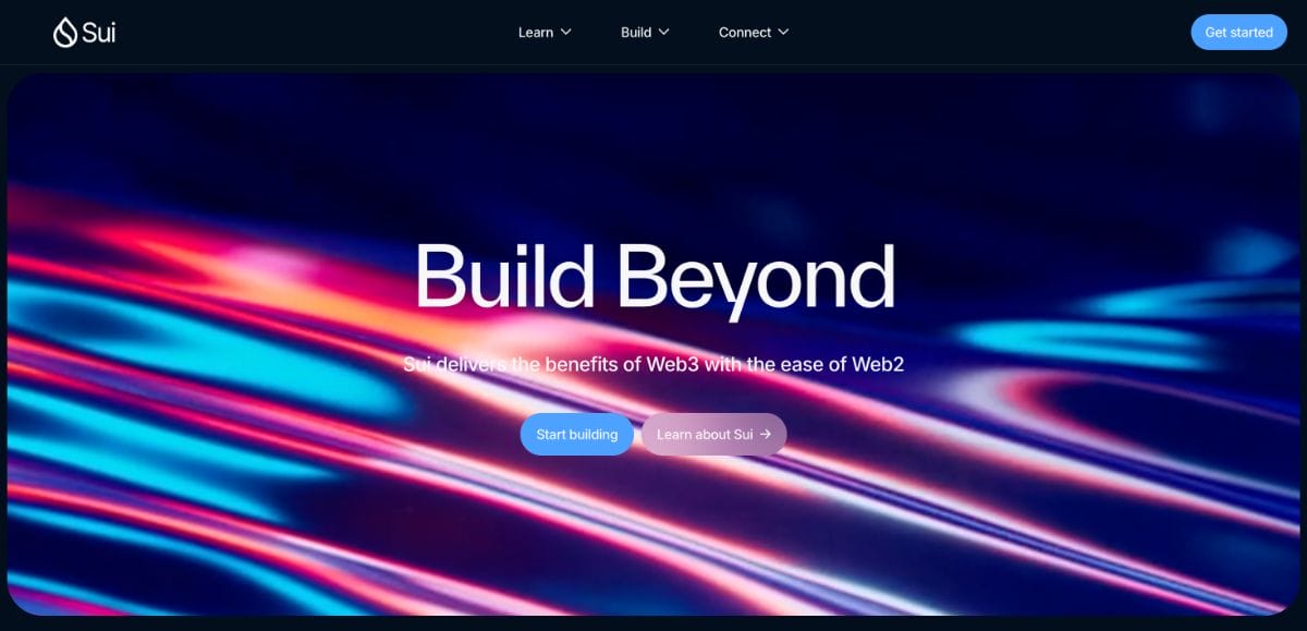 SUI仮想通貨のHPサイト