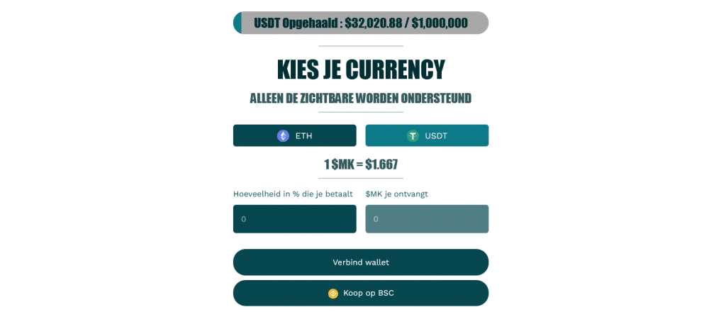 Meme Kombat kopen presale pagina