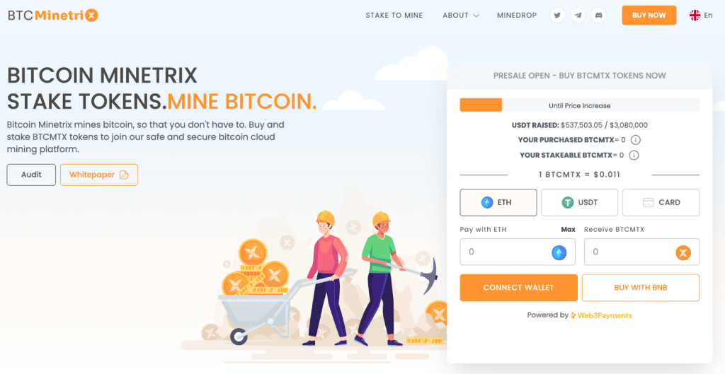 Bitcoin Minetrix presale