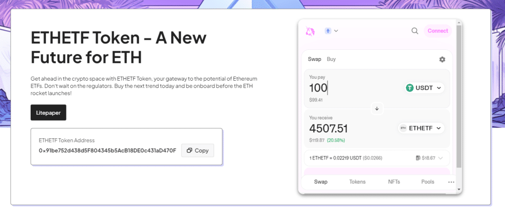 ETHETF Kopen via website