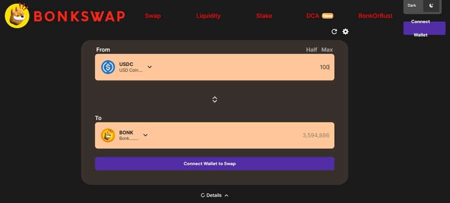 Bonk swap