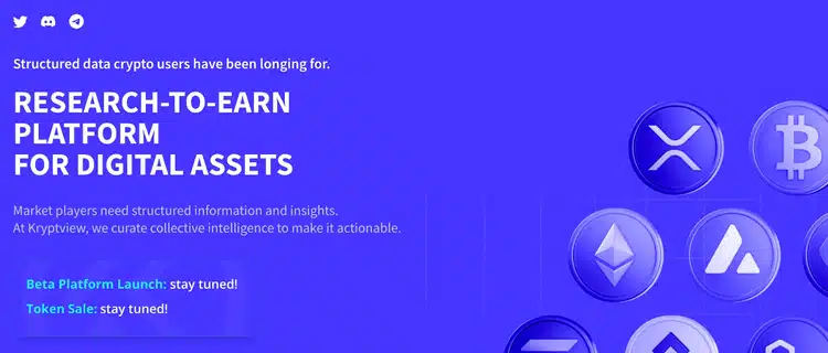 Kryptview (KVT) – Nieuw 'Research-to-Earn' Platform met unieke use case