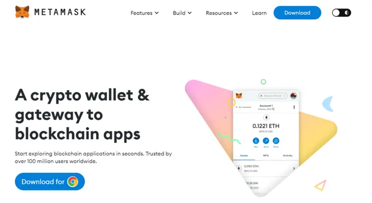 Crypto wallet MetaMask