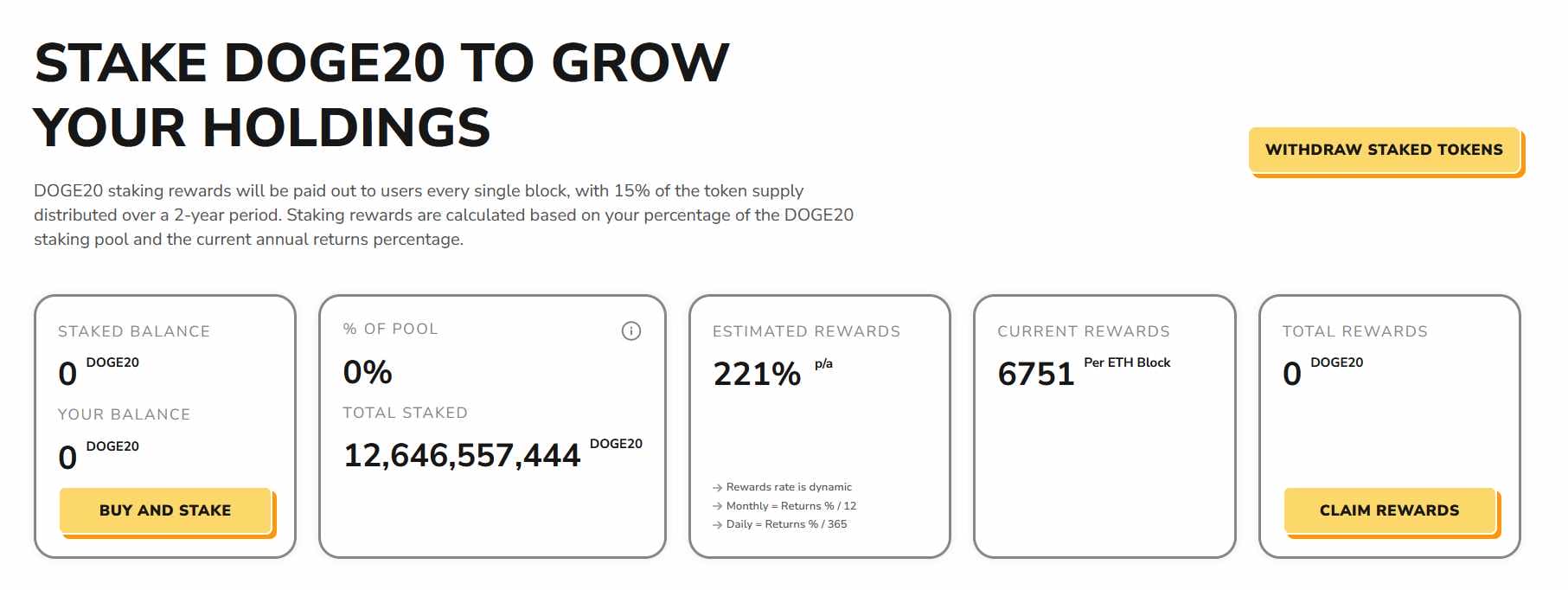 Dogecoin20 koers verwachting staking