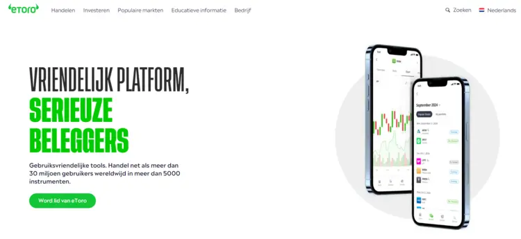 eToro - Favoriete crypto platform van veel traders