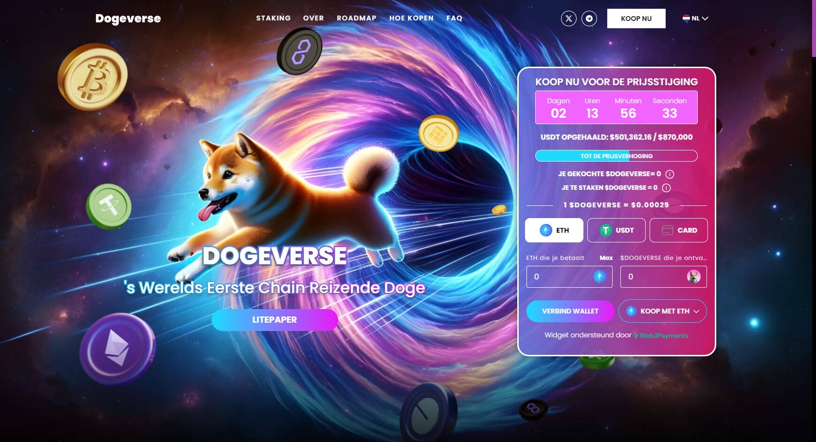 Dogeverse kopen