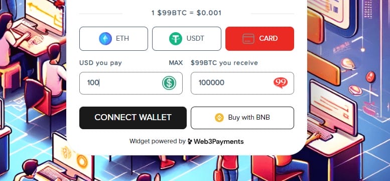 99 Bitcoins kopen stap 3