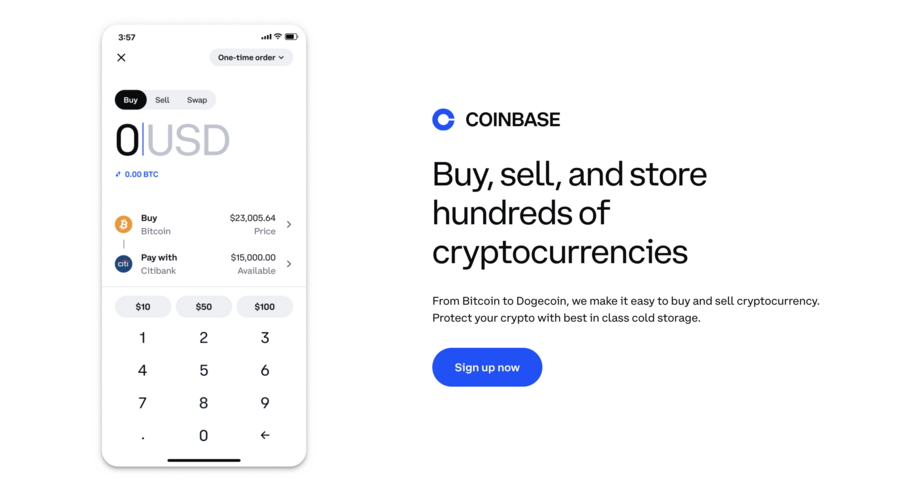 Coinbase crypto exchange
