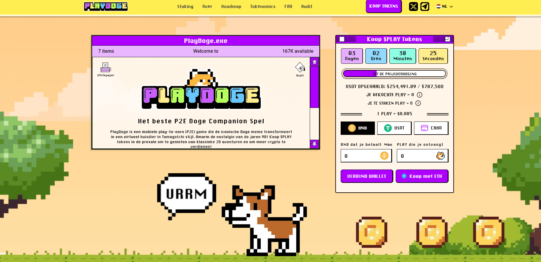 playdoge kopen crypto presale
