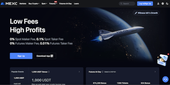 MEXC, groene cryptomunten