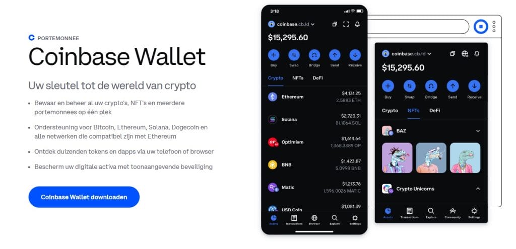 coinbase-opslag-voor-crypto - Top 12 Crypto Wallet Nederland