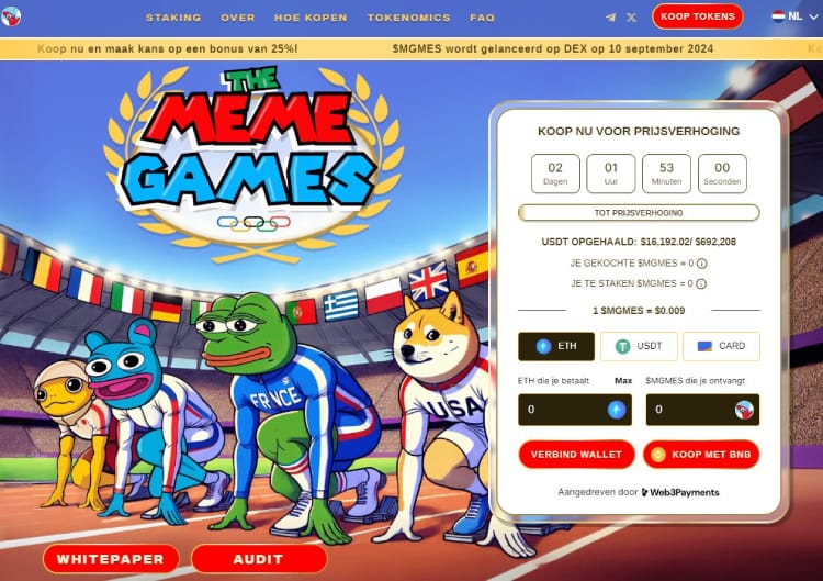 The Meme Games, meme coin gamification