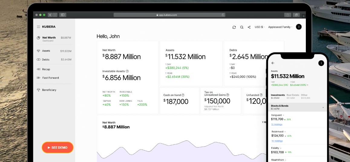 kubera crypto portfolio tracker