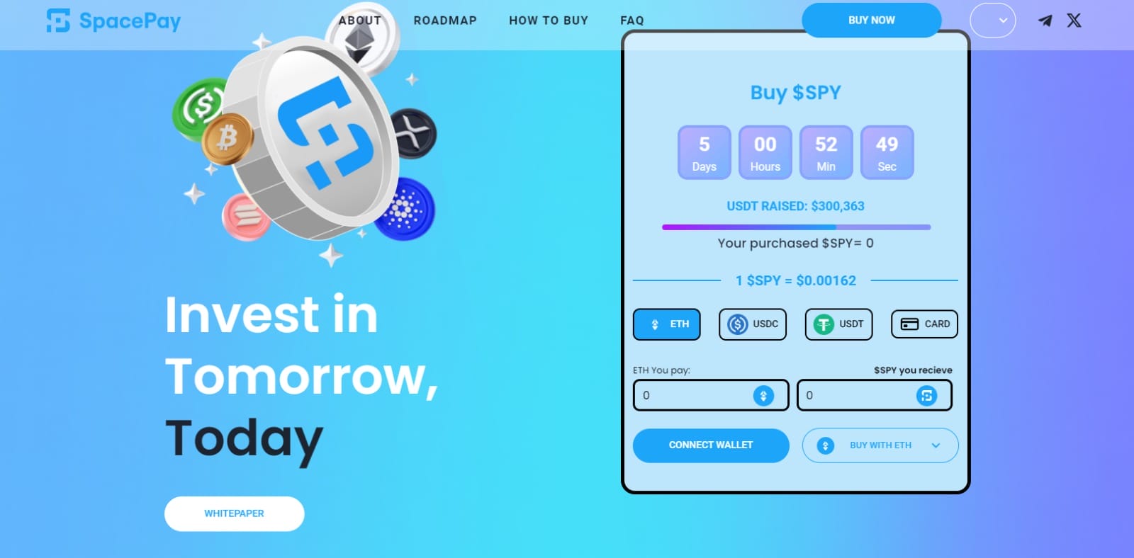 crypto koers verwachting voor spacepay 