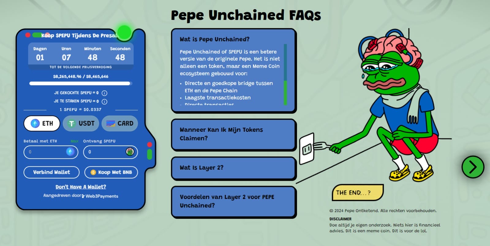pepe unchained aandelen of crypto