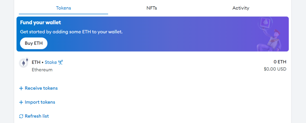 MetaMask gebruiken stap 3 koop eth