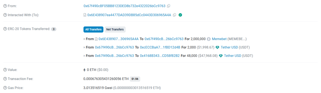 Memebet Token presale update 16 september 2024