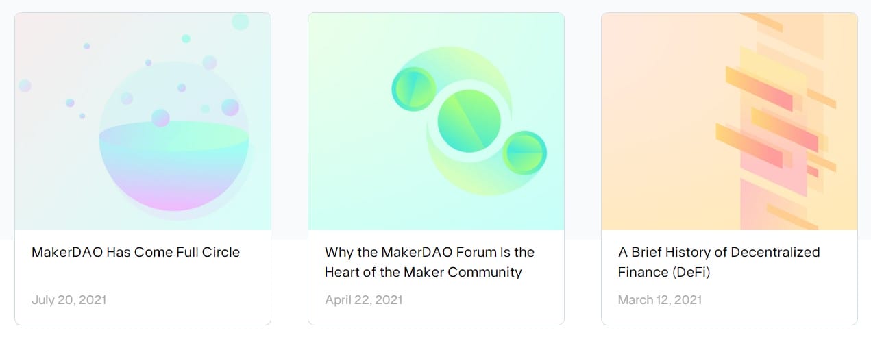 makerdao smart contracts maken governance token mogelijk