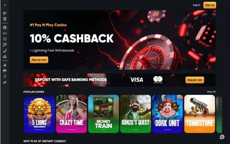 Instant Casino no deposit