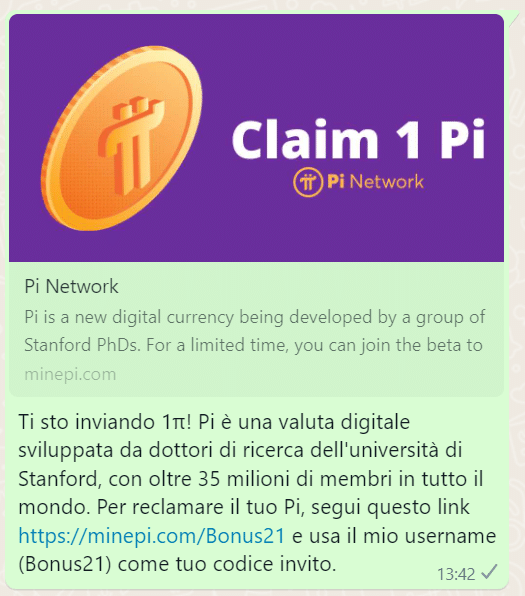 Pi coin Pi Network - bonus