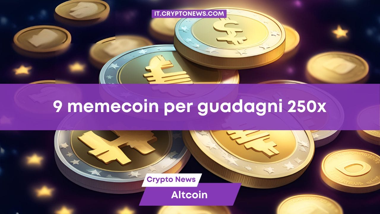 9 memecoin per guadagni 250x
