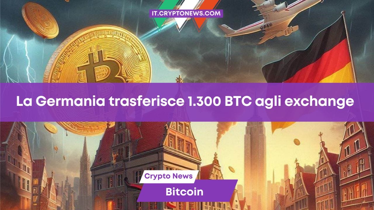 La Germania trasferisce 1.300 BTC agli exchange