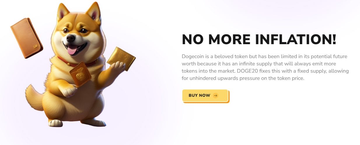 لا تضخم مع عملة Dogecoin20