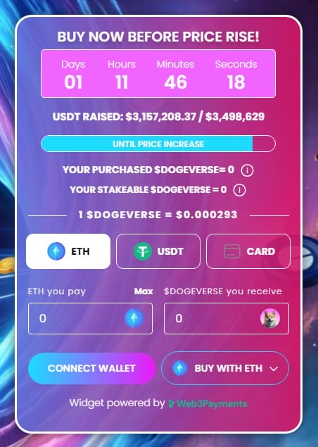 كيفية شراء Dogeverse