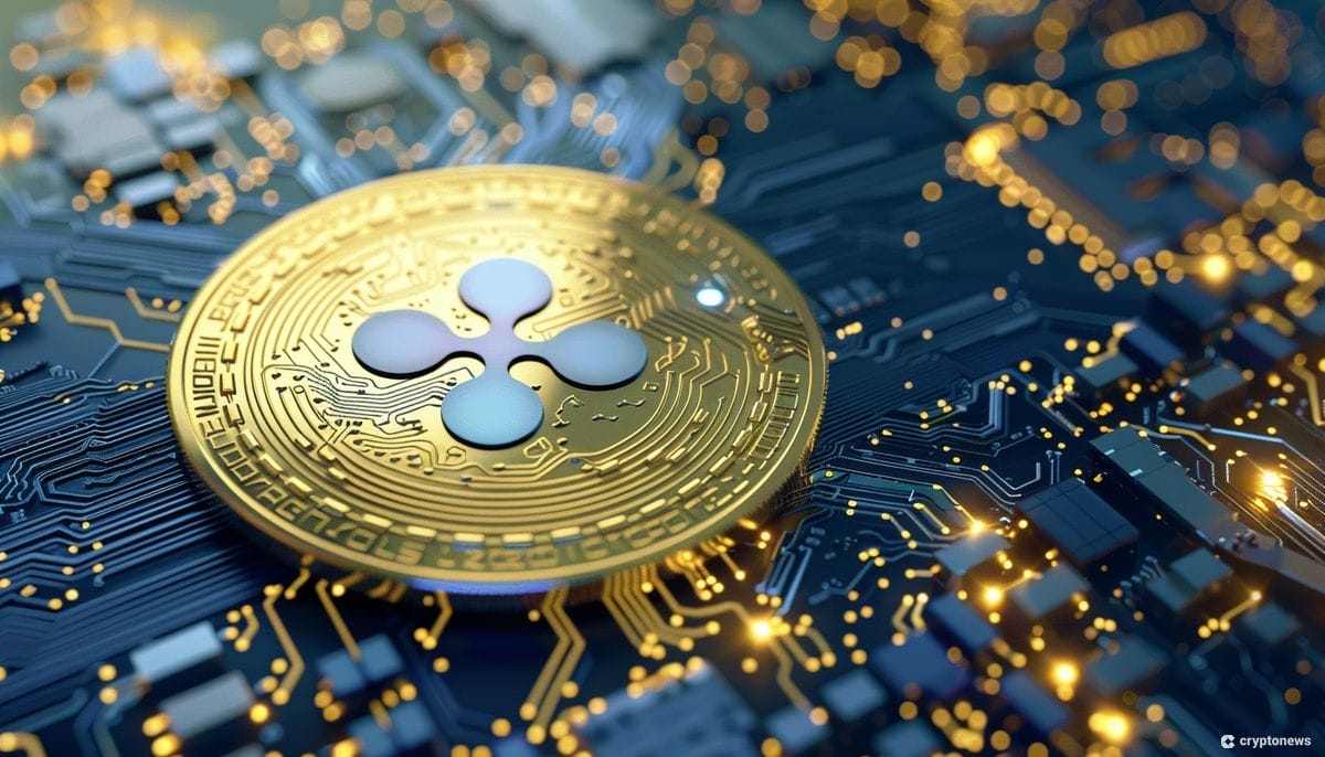 عملة معدنية تحمل شعار ريبل (XRP)