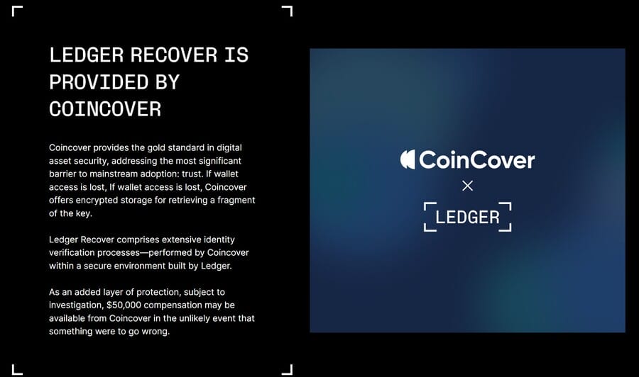 خاصية Ledger Recover لاستعادة المحفظة مع الشرح
