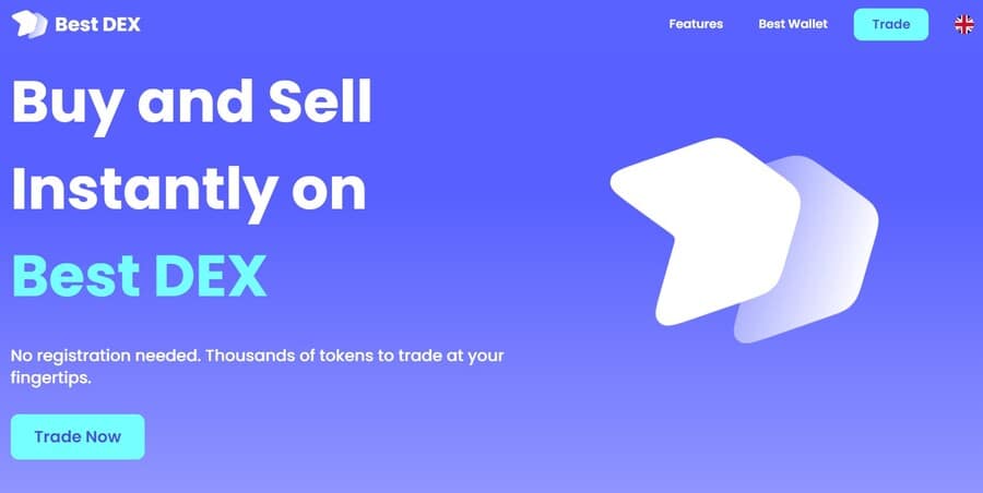 الصفحة الرئيسية لمنصة تداول Best اللامركزية