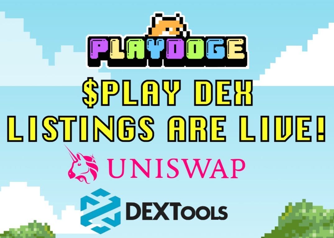 إعلان إطلاق عملة PLAY على منصتي Uniswap وDEXTools