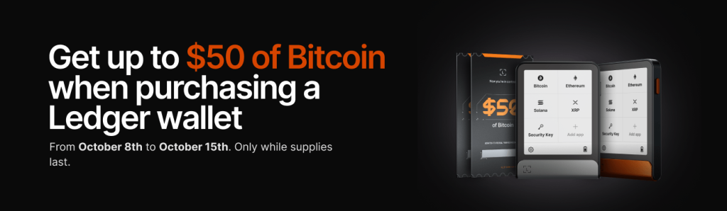 استمتعوا بمكافآت تصل قيمتها إلى 50$ عند شراء إحدى محافظ الأجهزة من ليدجر