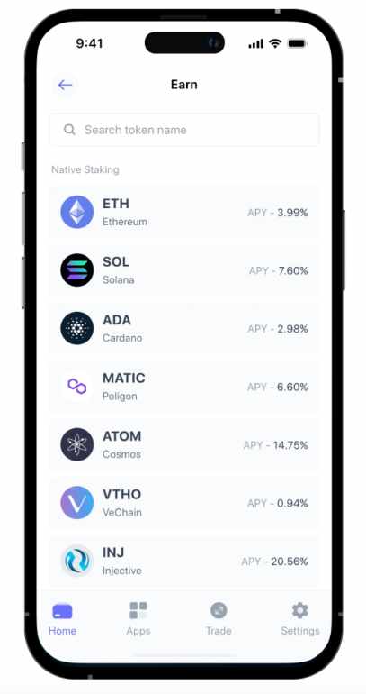 واجهة قسم الرهن في محفظة Best Wallet