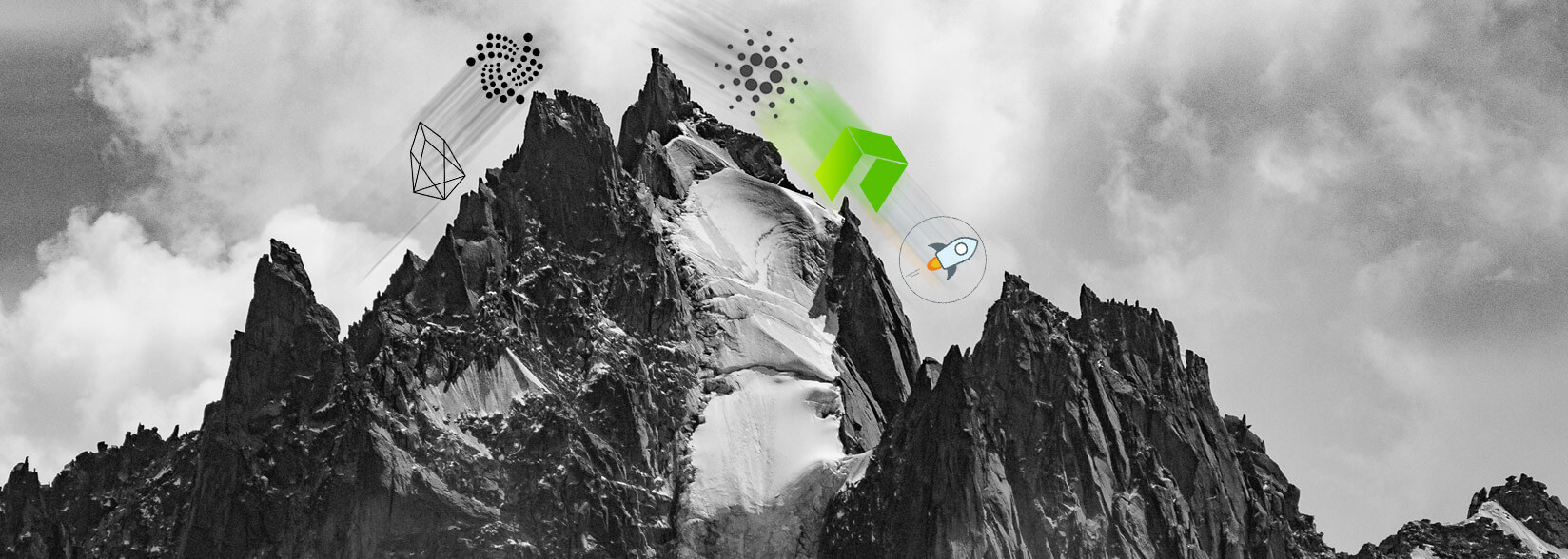 Crypto Price Watch: Stellar Lumens, Cardano and NEO Incur Price Drops While EOS and IOTA Ascend