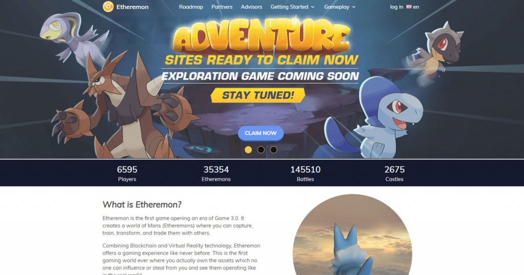 Etheremon screenshot