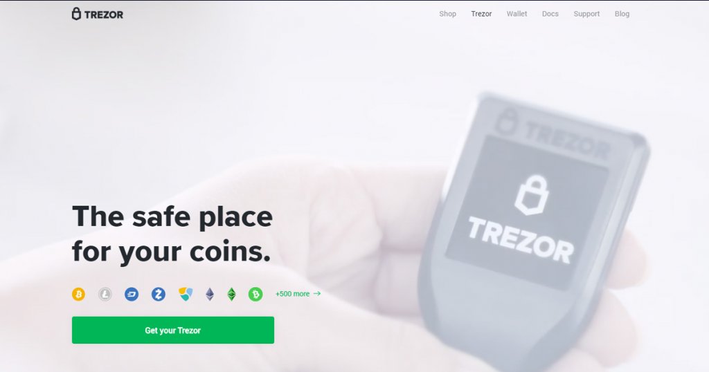 TREZOR Model T screenshot
