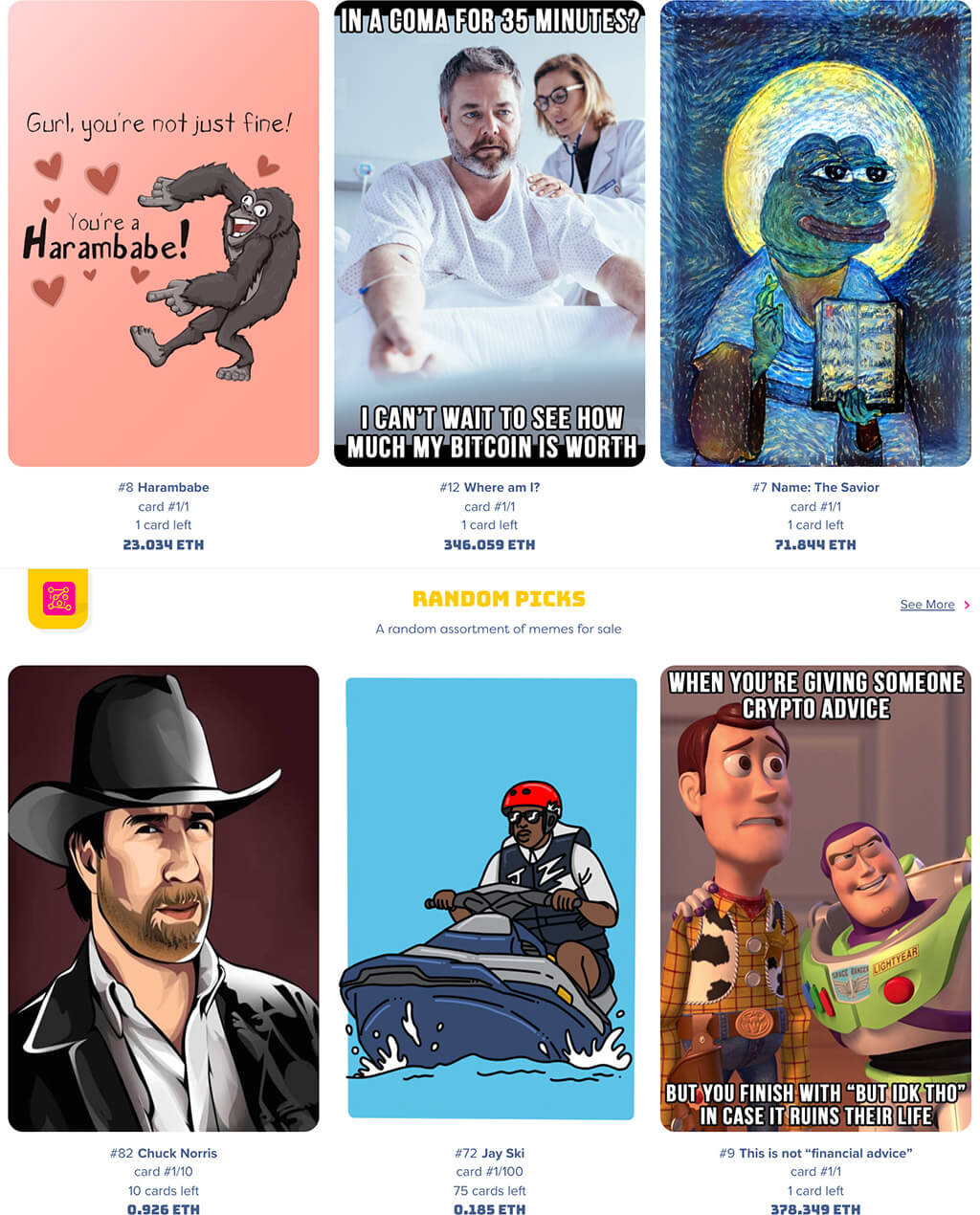 Ethereum-based Meme Factory samples