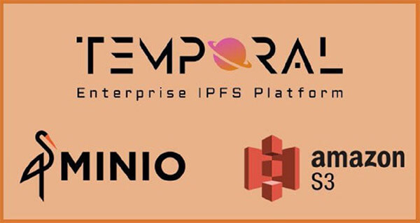 Temporal, Minio, Amazon S3