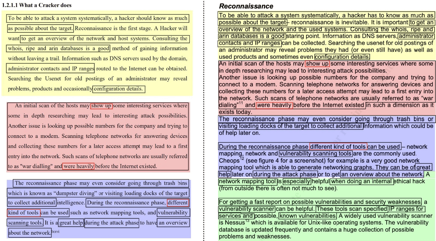 Wright picks up passages verbatim