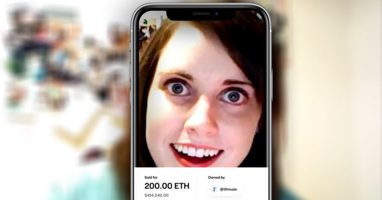 Popular meme “Overly attached girlfriend” resurfaces with $417,000 NFT auction