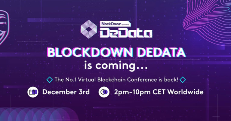 BlockDown presents DeData: A conference fully dedicated to data ownership, privacy and web3