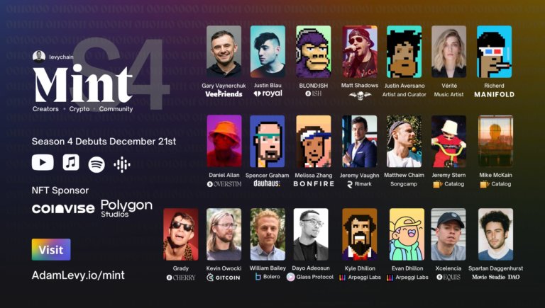 ‘Mint’ Season 4 with Adam Levy Debuts Featuring 20 Web3 Creators